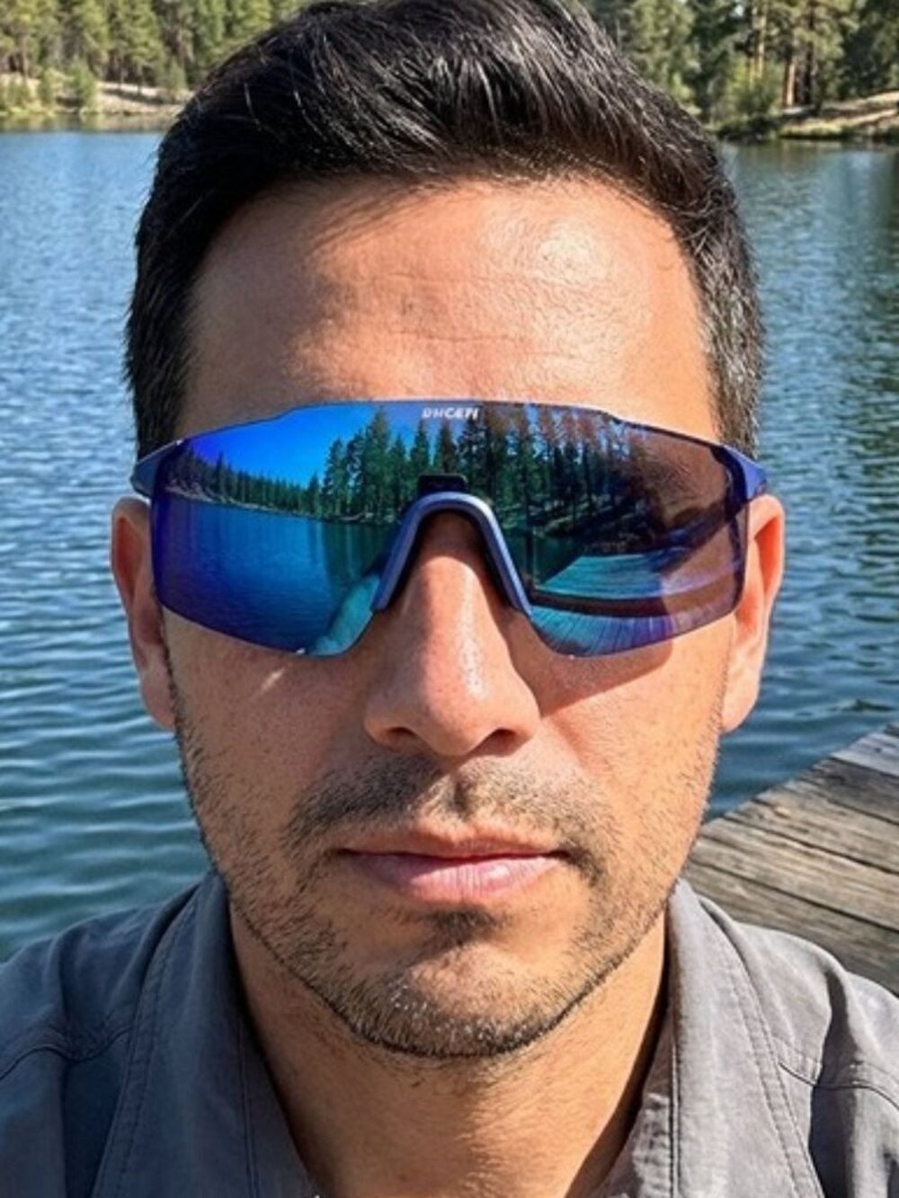 Carrera Ducati CARDUC 033/S 0TZQ XT Sunglasses Blue Shield Frame, Blue Lenses